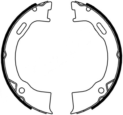 Brake Shoe Set, parking brake (91071500)
