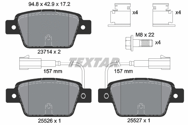 Brake Pad Set, disc brake (2371403)