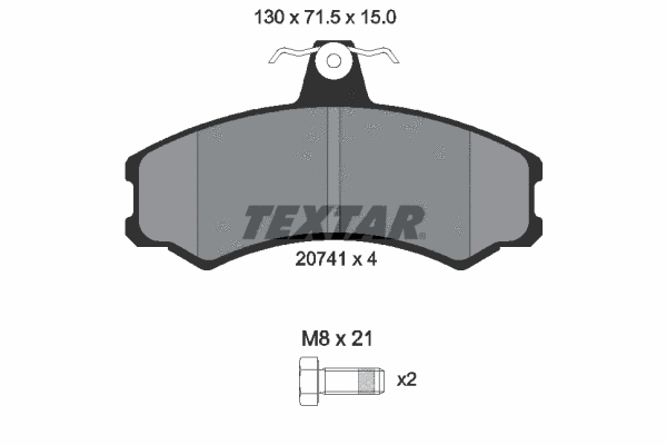 Brake Pad Set, disc brake (2074105)