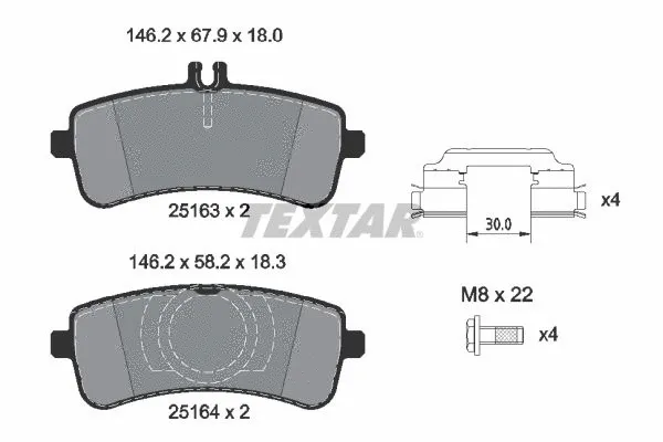 Brake Pad Set, disc brake (2516305)