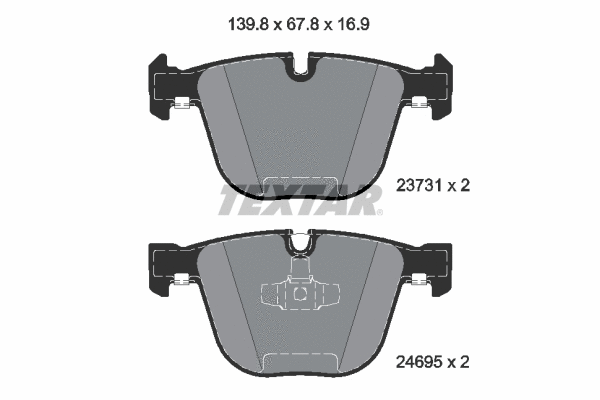 Brake Pad Set, disc brake (2373104)