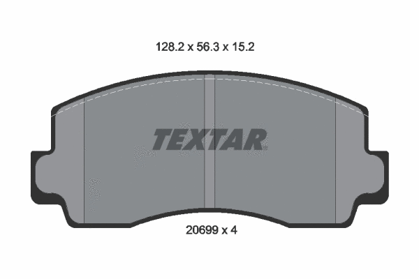 Brake Pad Set, disc brake (2069901)