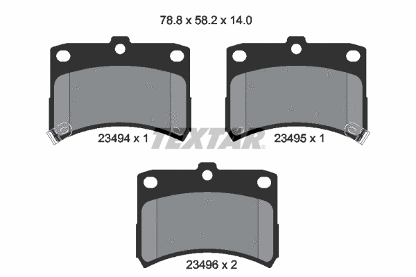 Brake Pad Set, disc brake (2349402)