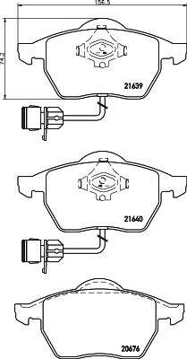 Brake Pad Set, disc brake (2163901)