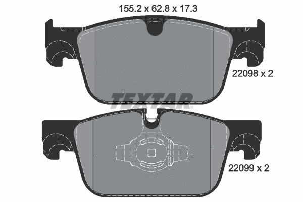 Brake Pad Set, disc brake (2209801)
