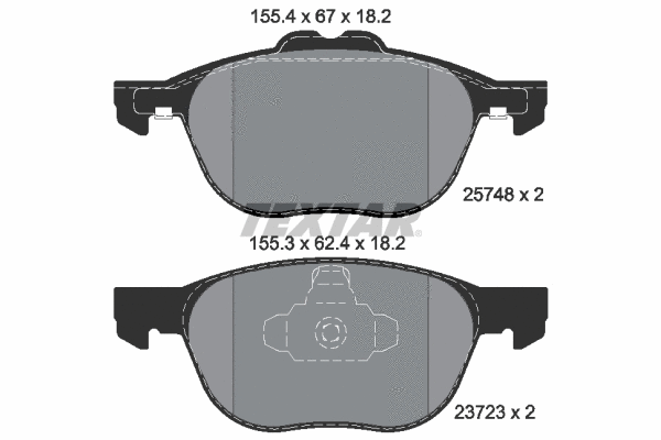Brake Pad Set, disc brake (2574801)