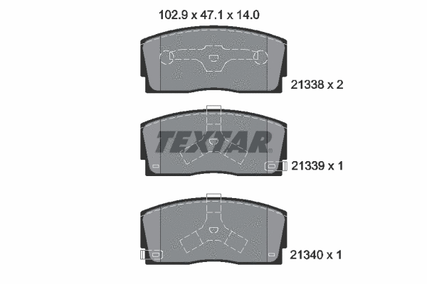 Brake Pad Set, disc brake (2133801)