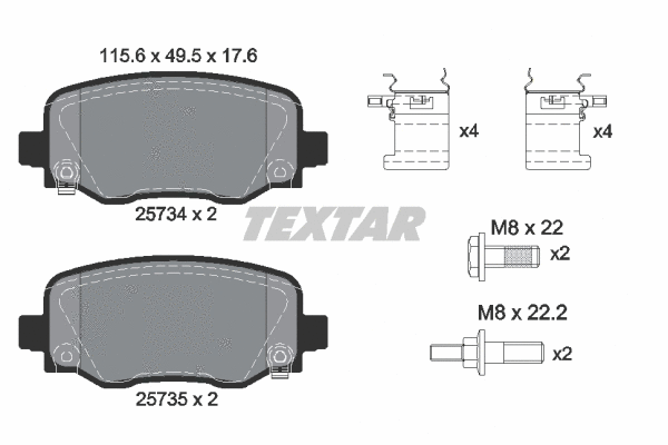 Brake Pad Set, disc brake (2573401)