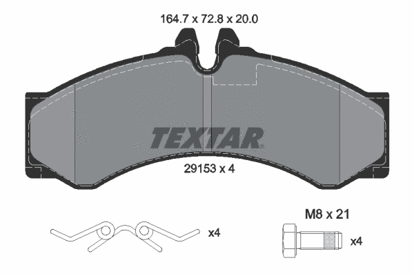 Brake Pad Set, disc brake (2915301)