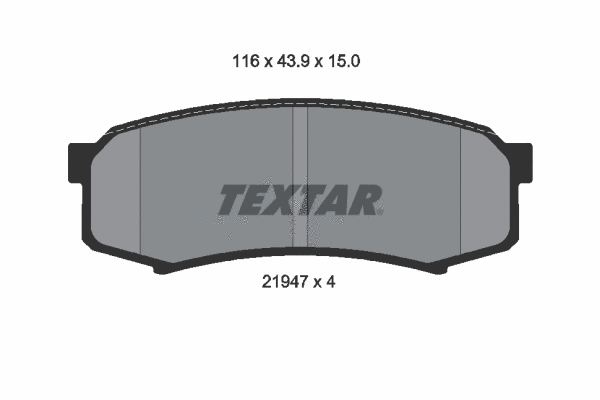 Brake Pad Set, disc brake (2194701)