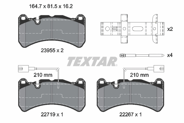 Brake Pad Set, disc brake (2395503)