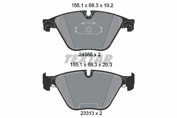 Brake Pad Set, disc brake (2468801)