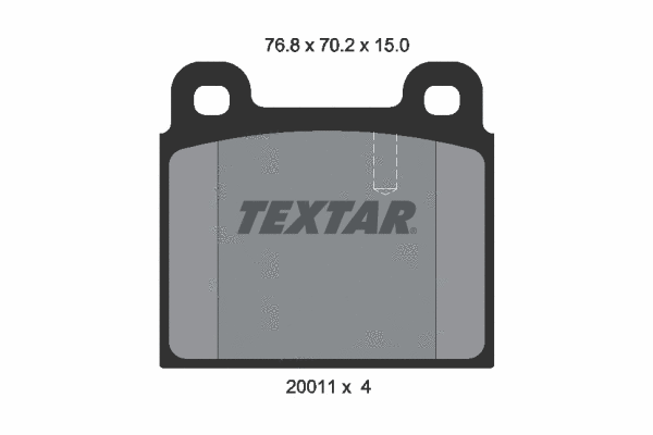 Brake Pad Set, disc brake (2001102)