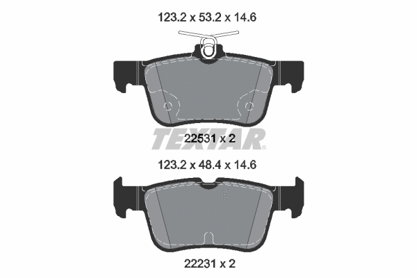 Brake Pad Set, disc brake (2253105)