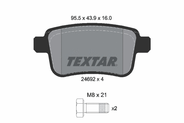 Brake Pad Set, disc brake (2469204)