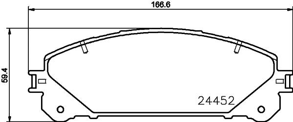 Brake Pad Set, disc brake (2445203)