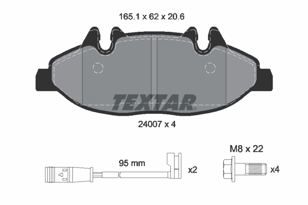 Brake Pad Set, disc brake (2400701)