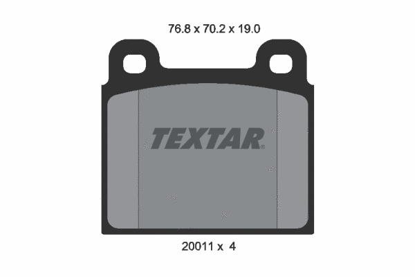 Brake Pad Set, disc brake (2001104)