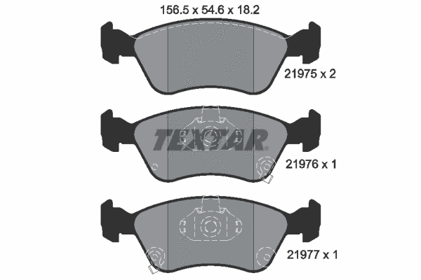 Brake Pad Set, disc brake (2197502)