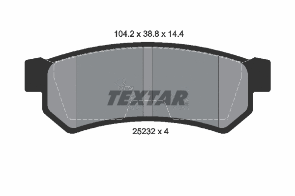 Brake Pad Set, disc brake (2523201)