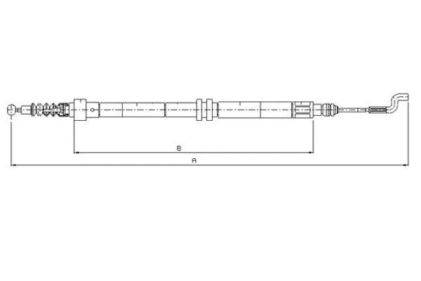 Cable Pull, parking brake (44004400)
