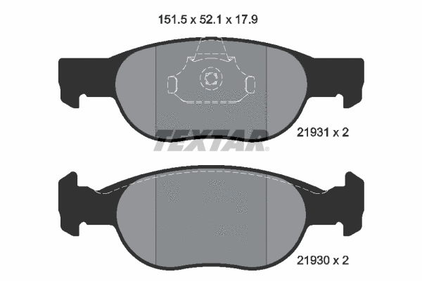 Brake Pad Set, disc brake (2193101)