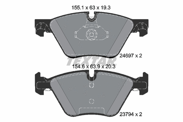 Brake Pad Set, disc brake (2469781)