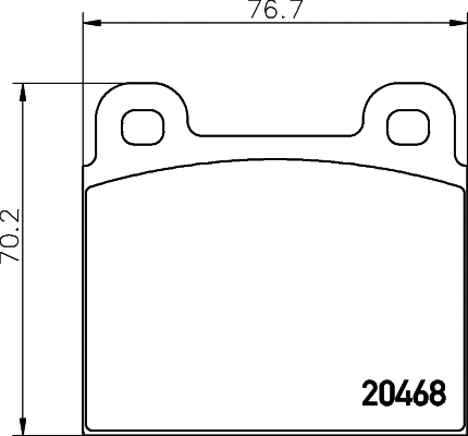 Brake Pad Set, disc brake (2046801)