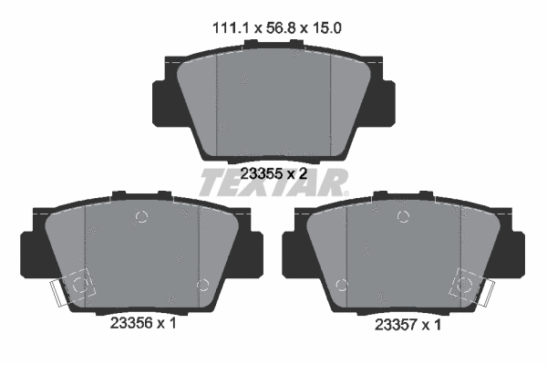 Brake Pad Set, disc brake (2335501)