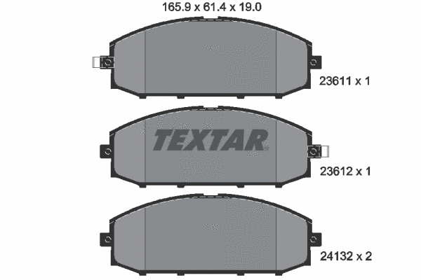 Brake Pad Set, disc brake (2361101)