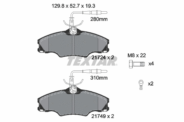 Brake Pad Set, disc brake (2172402)