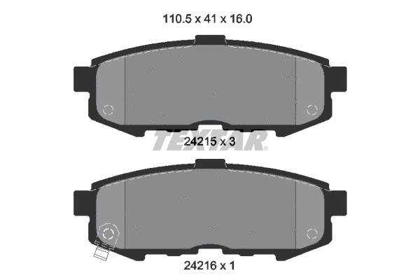 Brake Pad Set, disc brake (2421501)