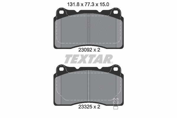 Brake Pad Set, disc brake (2309204)