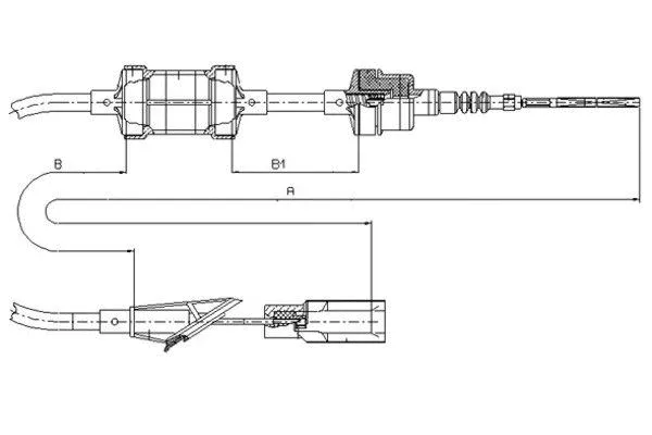 Cable Pull, clutch control (58005500)