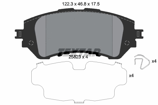 Brake Pad Set, disc brake (2582301)