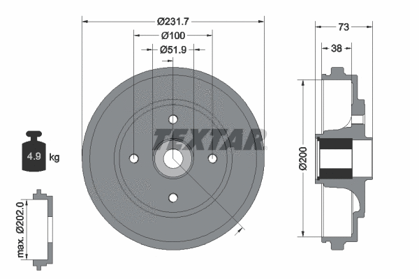 Brake Drum (94027800)