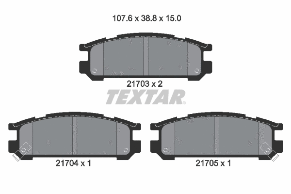 Brake Pad Set, disc brake (2170301)