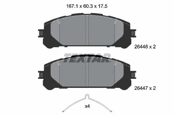 Brake Pad Set, disc brake (2644801)