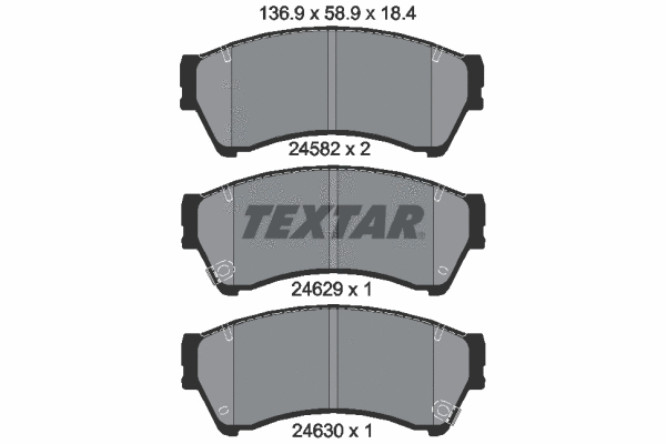 Brake Pad Set, disc brake (2458202)