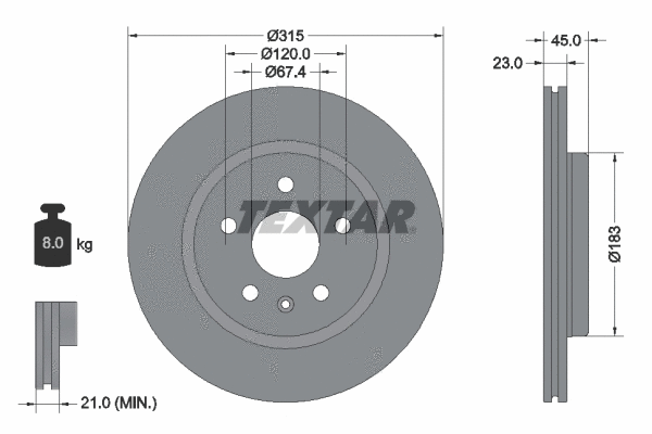 Brake Disc (92315803)