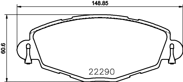Brake Pad Set, disc brake (2229001)