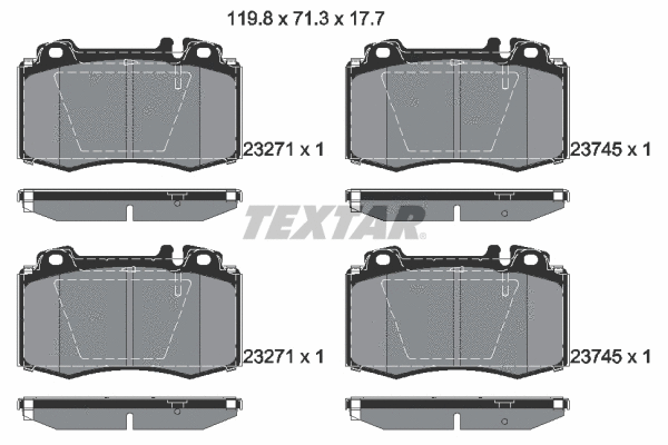 Brake Pad Set, disc brake (2374502)
