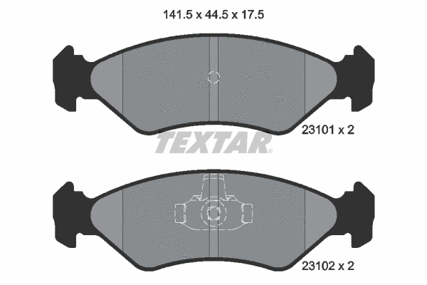Brake Pad Set, disc brake (2310101)