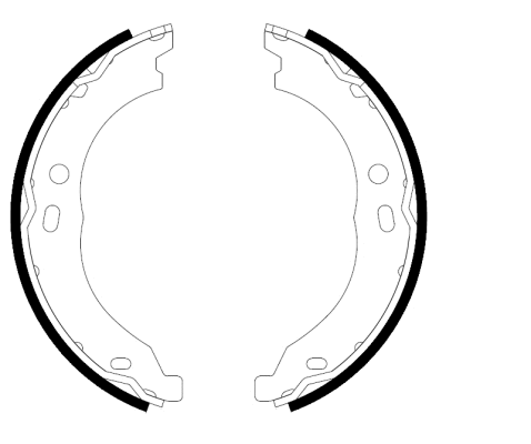 Brake Shoe Set, parking brake (91066700)