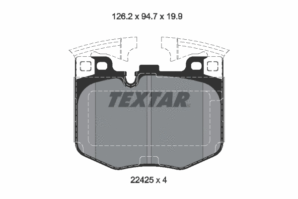 Brake Pad Set, disc brake (2242501)