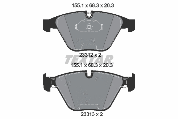 Brake Pad Set, disc brake (2331282)