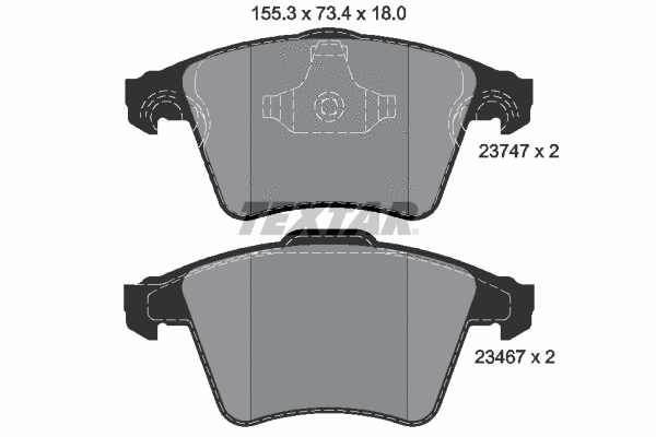 Brake Pad Set, disc brake (2374701)