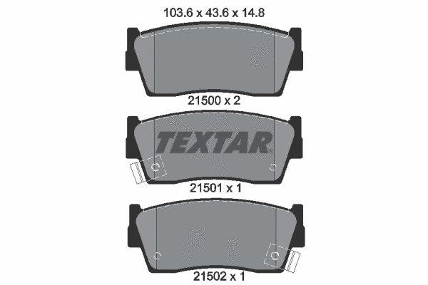 Brake Pad Set, disc brake (2150001)
