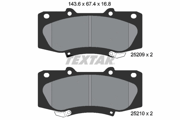 Brake Pad Set, disc brake (2520901)