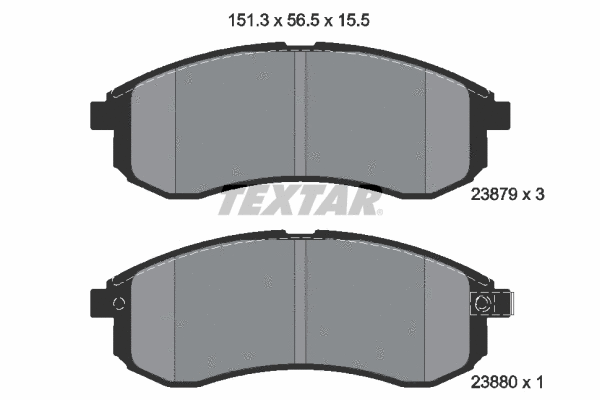 Brake Pad Set, disc brake (2387902)